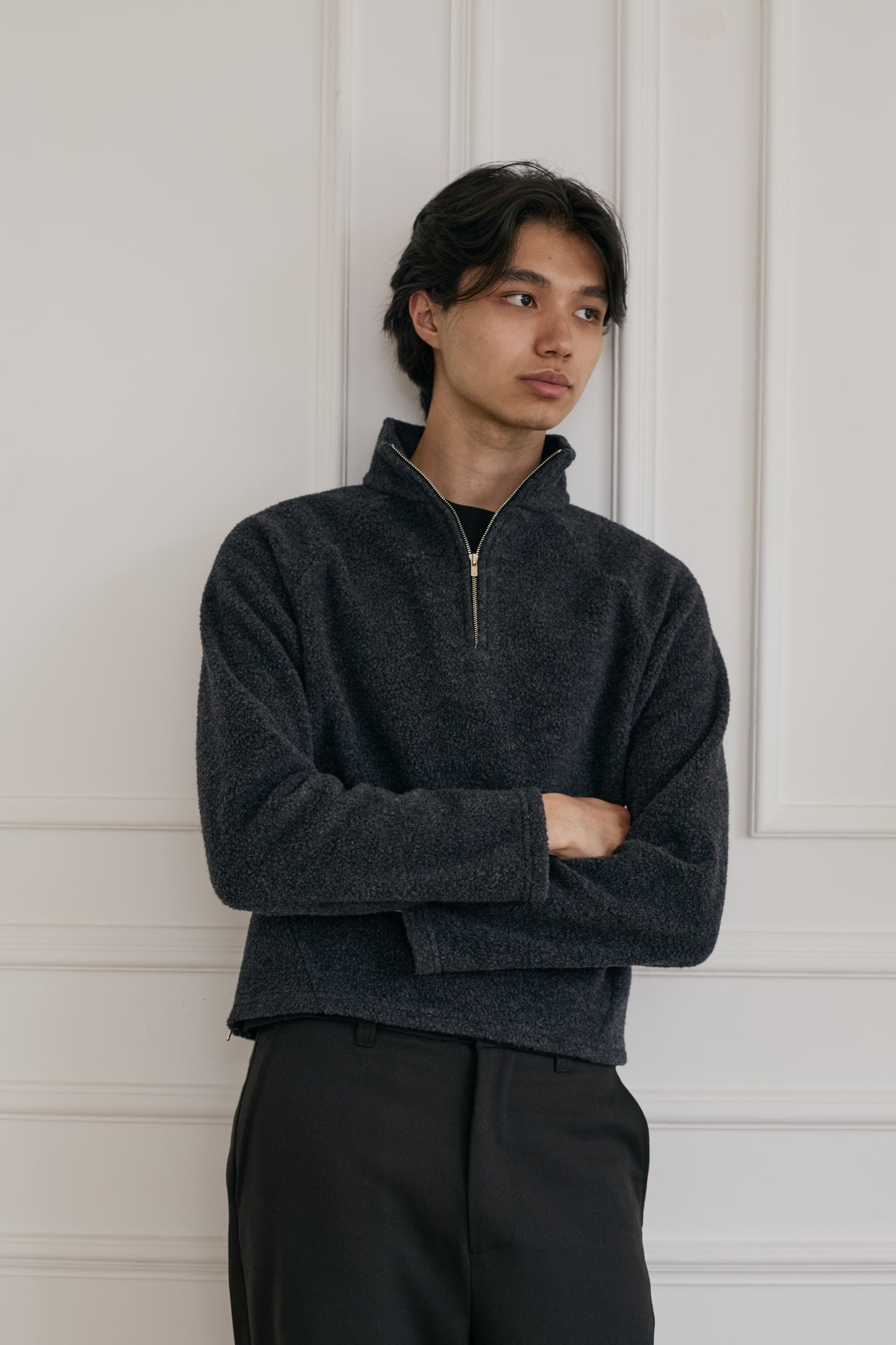 Wool Half-Zip Sweater